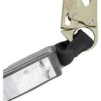 SA-5200-2.5 Shock Absorbing Lanyard, 2.5', Snap Hook Center, Snap Hook Leg Ends, Polyester Action Paper