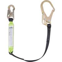 SA-6402-4 Shock Absorbing Lanyard, 4', Form Hook Center, Snap Hook Leg Ends, Polyester Action Paper