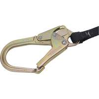 SA-6402-4 Shock Absorbing Lanyard, 4', Form Hook Center, Snap Hook Leg Ends, Polyester Action Paper