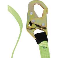 SA-54000-6 Shock Absorbing Lanyard, 6', Snap Hook Center, Snap Hook Leg Ends, Polyester Action Paper