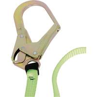 SA-54022-4 Shock Absorbing Lanyard, 4', Form Hook Center, Snap Hook Leg Ends, Polyester Action Paper