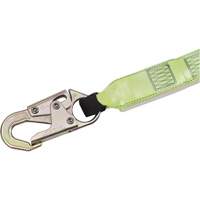 SA-64022-6 Shock Absorbing Lanyard, 6', Form Hook Center, Snap Hook Leg Ends, Polyester Action Paper