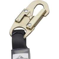 SA-5500-4 Shock Absorbing Lanyard, 4', Snap Hook Center, Snap Hook Leg Ends, Galvanized Steel Action Paper