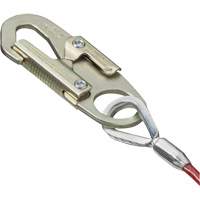 SA-5500-4 Shock Absorbing Lanyard, 4', Snap Hook Center, Snap Hook Leg Ends, Galvanized Steel Action Paper