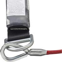 SA-5502-6 Shock Absorbing Lanyard, 6', Form Hook Center, Snap Hook Leg Ends, Galvanized Steel Action Paper