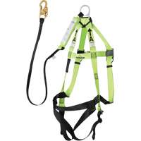 FBH-10000A5440-4 4' Class A Harness & Lanyard with 220 lbs. Capacity, Harness/Lanyard Combo Action Paper