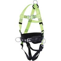 FBH10000L1020-S  Contractor Series Safety Harness with Positioning Belt, CSA Certified, Class ALP, Small Action Paper
