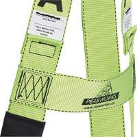 FBH10000E1020-S  Contractor Series Safety Harness with Positioning Belt, CSA Certified, Class AEP, Small Action Paper