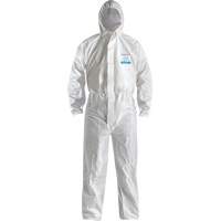 CoverMe XP1800  Type 5/6 Coveralls with Hood, Medium, White, Microporous Action Paper