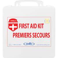 Trousse de premiers soins Shield, R&eacute;pond ou surpasse la norme CSA Z1220-24 type 2 environnements &agrave; faible risque, Moyen (26-50 travailleurs) Action Paper
