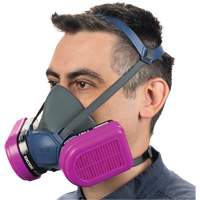 Filtre combin&eacute; semi-rectangulaire pour respirateurs, Vapeurs organiques/P100 Action Paper