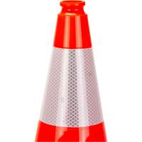 Premium Traffic Cone, 18", Orange, 6" Reflective Collar(s) Action Paper