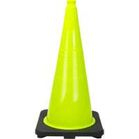 Premium Traffic Cone, 28", Lime Green Action Paper