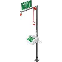 Douche combin&eacute;e avec cuvette ferm&eacute;e en ABS et entr&eacute;e sup&eacute;rieure, Socle Action Paper