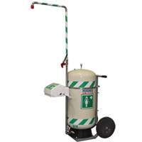 Mobile Self-Contained Emergency Safety Shower with Eye & Face Wash, 30 gal. Capacity, Meets None Action Paper