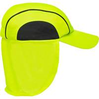 Cooling Hat with Neck Shade, Hi-Vis Lime Action Paper
