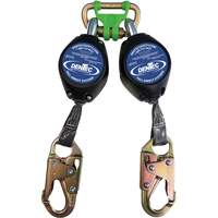 Self Retracting Lanyard with Composite Housing, 7', Web, Swivel Action Paper