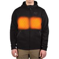 M12 Heated Hoodie (Jacket Only), Men's, Medium, Black, Poly-Cotton Action Paper