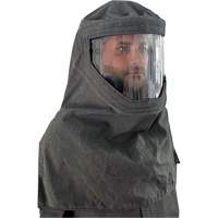 CoreMAX FR Chemical Splash Hood, Grey Action Paper