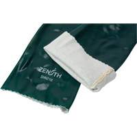Double Dipped Green Gloves, 18" L, PVC, Cotton Jersey Inner Lining, 70-mil Action Paper
