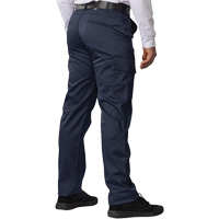 Big Flex Cargo Pants, Poly-Cotton/Spandex, Navy Blue, Size 46, 30 Inseam Action Paper