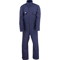 Westex UltraSoft&reg; Welder's Coverall - Regular, Size Small, Navy Blue Action Paper