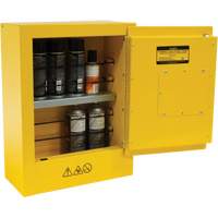 Armoire de s&eacute;curit&eacute; miniature pour produits inflammables, 2 gal., 1 Porte(s), 17" La x 22" h x 8" p Action Paper
