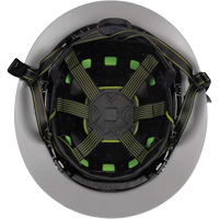 Fibre Metal Climbing Style Helmet with Full Brim, Meets CSA Type 2, Ratchet Suspension, Vented Action Paper