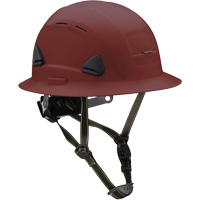 Casque Fibre Metal de style escalade avec bordure compl&egrave;te, R&eacute;pond aux normes CSA type 2, Suspension Rochet, Ventil&eacute; Action Paper