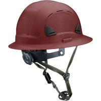 Casque Fibre Metal de style escalade avec bordure compl&egrave;te, R&eacute;pond aux normes CSA type 2, Suspension Rochet, Ventil&eacute; Action Paper