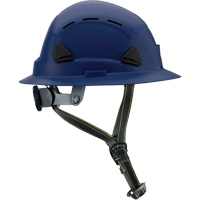 Fibre Metal Climbing Style Helmet with Full Brim, Meets CSA Type 2, Ratchet Suspension, Vented Action Paper
