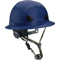Fibre Metal Climbing Style Helmet with Full Brim, Meets CSA Type 2, Ratchet Suspension, Vented Action Paper