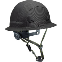Fibre Metal Climbing Style Helmet with Full Brim, Meets CSA Type 2, Ratchet Suspension, Vented Action Paper