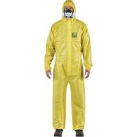 AlphaTec&reg; 2300 STANDARD Bound Model 147 Coveralls, Small, Yellow, Polyethylene Laminate/Polypropylene Action Paper