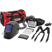 VIKING 3350 XG Auto-Darkening PAPR with Extended Battery, Welding Helmet, Lithium-Ion Battery Action Paper