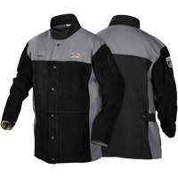 XVI Series Heavy-Duty FR Welding Jacket, Leather, Medium, Black Action Paper