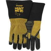 2782 Womans Fired Up MIG/Stick Welding Gloves, Grain Cowhide, Size Small Action Paper