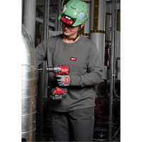 T-shirt &agrave; manches longues avec poches GRIDIRON, Femmes, T-petit, Bleu Action Paper