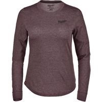 T-shirt hybride &agrave; manches longues FREEFLEX, Femmes, T-petit, Mauve Action Paper