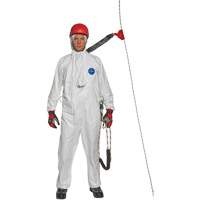 Harness-Compatible Disposable Coverall, Small, White, Tyvek&reg; 500 Action Paper