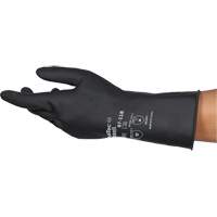 AlphaTec&reg; 87-118 Chemical-Resistance Gloves, Size Small/7, 12.6" L, Rubber Latex, Cotton Inner Lining, 31-mil Action Paper