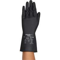 AlphaTec&reg; 87-118 Chemical-Resistance Gloves, Size Small/7, 12.6" L, Rubber Latex, Cotton Inner Lining, 31-mil Action Paper