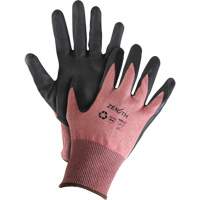 Eco-Friendly Lightweight High-Dexterity Cut-Resistant Gloves, Size 7, 18 Gauge, Foam Nitrile Coated, Stainless Steel/HPPE/RPET Shell, ASTM ANSI Level A4 Action Paper