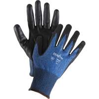 Lightweight High-Dexterity Cut-Resistant Gloves, Size 7, 18 Gauge, Foam Nitrile Coated, Stainless Steel/HPPE/Tungsten Shell, ASTM ANSI Level A9 Action Paper