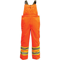 6450PO Freezer 300D Trilobal Overalls, Polyester, Small, High Visibility Orange Action Paper