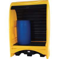 2-Drum Hard Cover Spill Pallet, 43.11" L x 61.61" W x 83.07" H, 1433 lbs. Load Capacity Action Paper