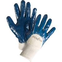 Gants &agrave; doublure interlock de poids moyen, 9/Grand, R&ecirc;vetement Nitrile, Enveloppe en Coton Action Paper