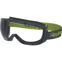 MX500 Safety Goggles, Clear Lens, Anti-Fog/Anti-Scratch, Indirect Vent Action Paper