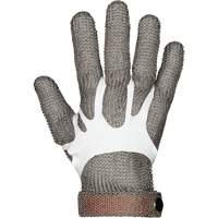MMG Food Safe Metal Chainmail Gloves, Size 2X-Small, Stainless Steel Shell, ASTM ANSI Level A9 Action Paper
