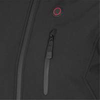 Heated Soft-Shell Jacket, Men's, Small, Black Action Paper